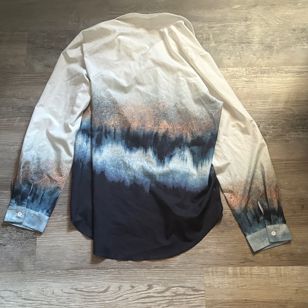 Gradient Button-Up Shirt - Picture 3 of 3